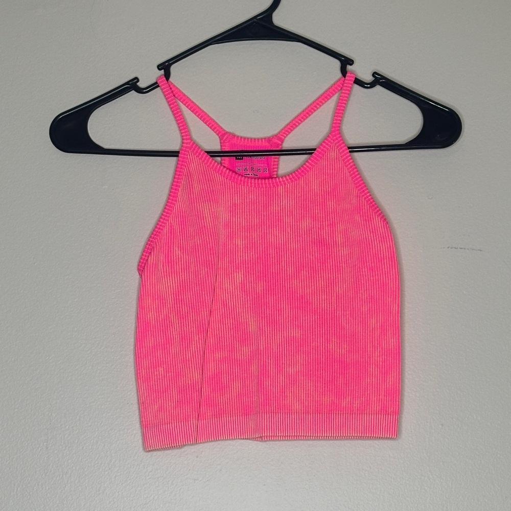 Amazon Neon Pink Ribbed Camisole